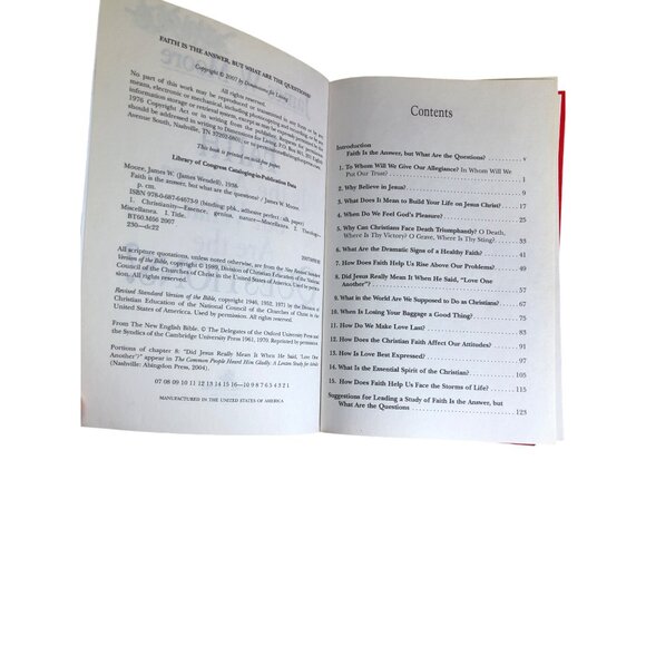 James W. Moore Christian Books Faith Is The Answer Are You Fired Up Top Ten List - Picture 10 of 11